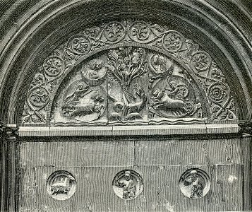 Parma Battistero lunetta della Porta meridionale