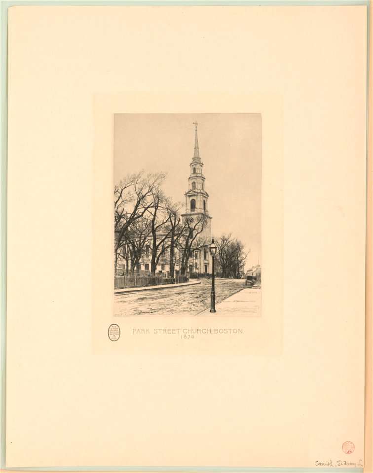 Park Street Church, Boston 1870 - S.L.S. sc. LCCN2004670536
