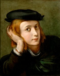 Parmigianino (Attrib.) - Ritratto di un giovane uomo (Louvre)