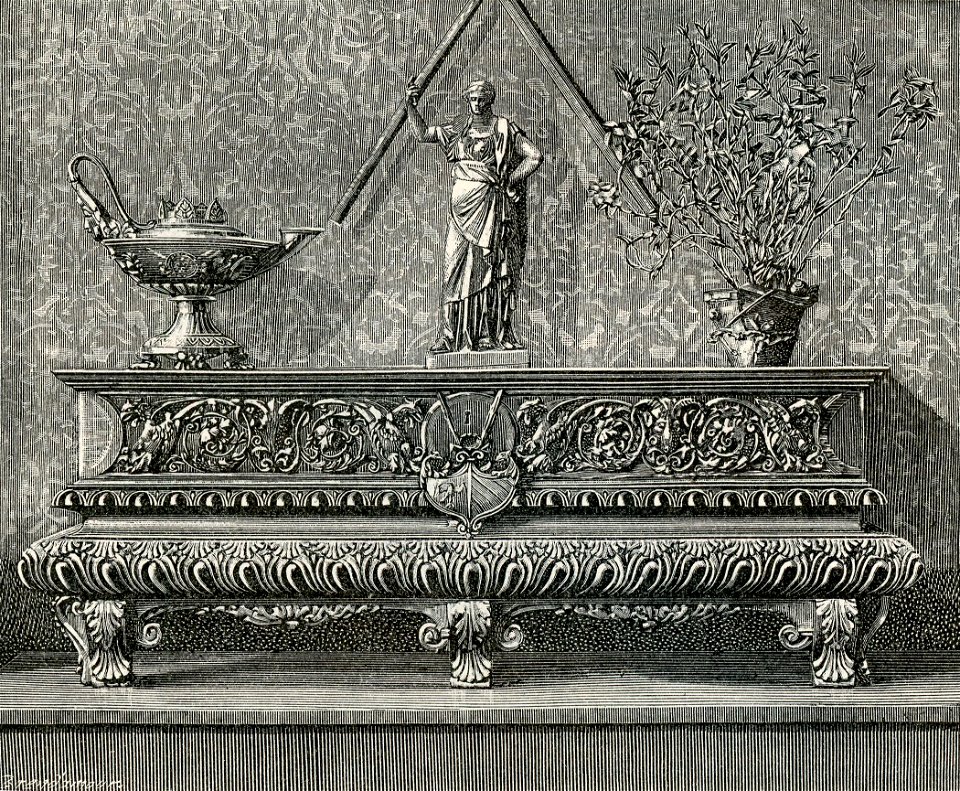 Parma Museo d’Antichità cassone intagliato del XVI secolo