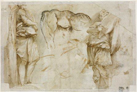 Parmigianino - recto Study for Saint Cecilia, 2108, 8566