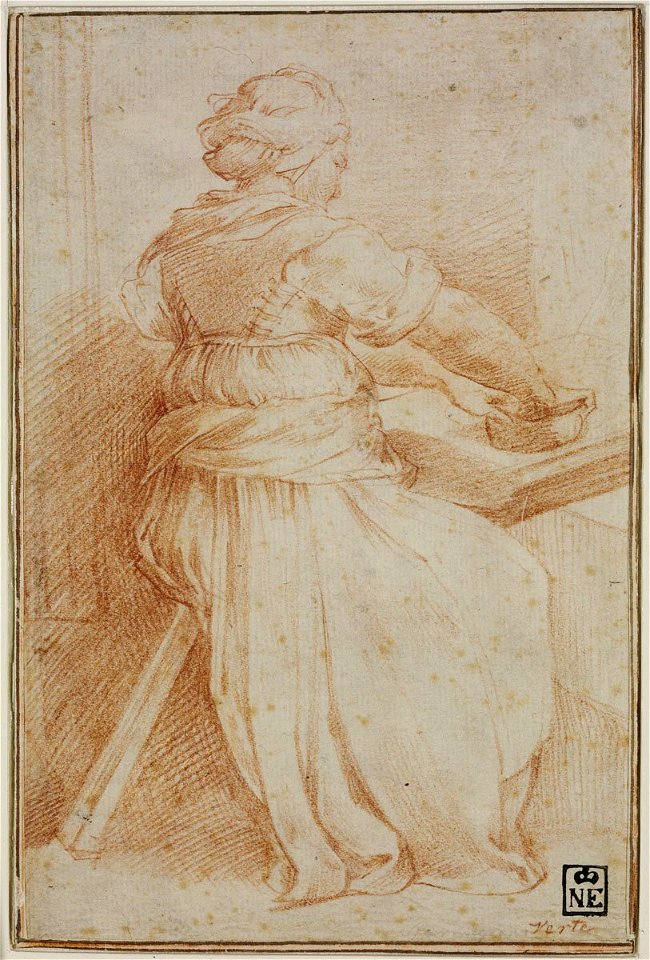 Parmigianino - recto Woman Kneading Dough, 2138, 17791