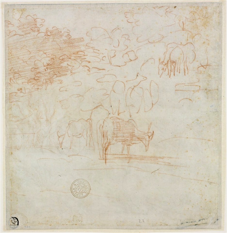 Parmigianino - recto Nudes in a Landscape, 2243, 17799