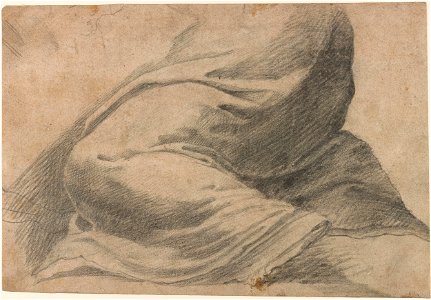 Parmigianino - After - Lower Half of a Kneeling Figure Turned to the Left, 1989.69