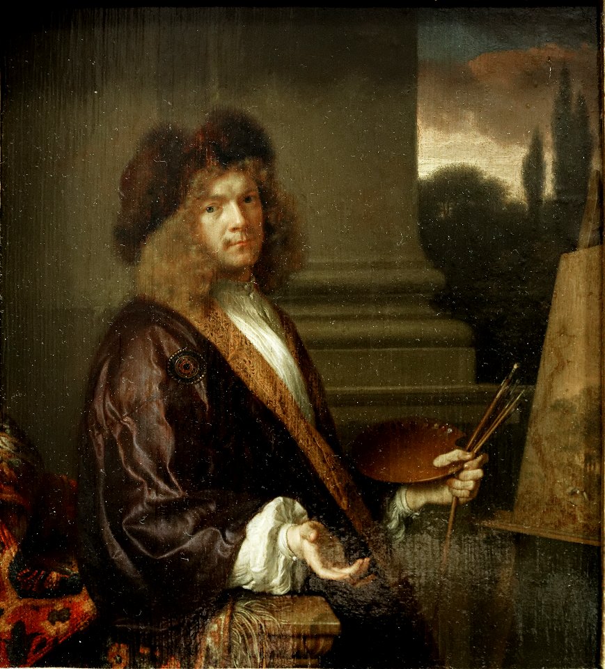 Paris - Musée du Louvre - Ary de Vois - Autoportrait au chevalet - INV 1933 - 001