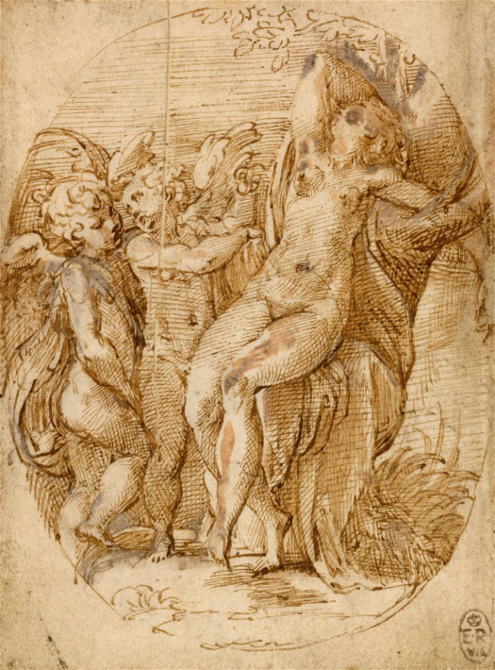 Parmigianino - Venus asleep c.1527-30, RCIN 990546