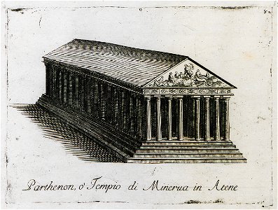 Parthenon, o Tempio di Minerva a Atene - Coronelli Vincenzo - 1686
