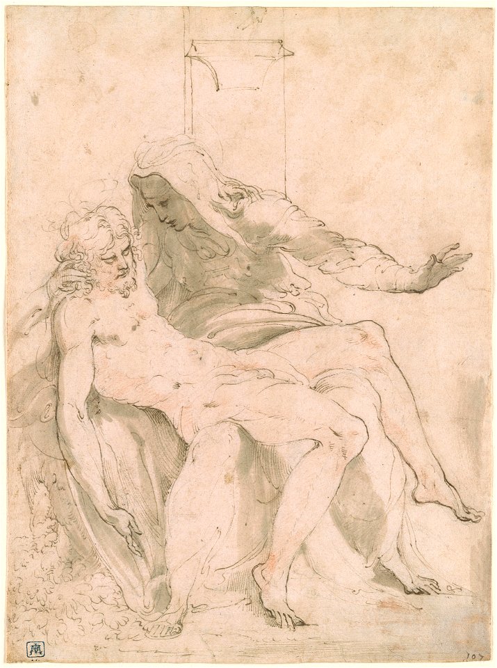 Parmigianino - Virgin Holding the Dead Christ on Her Lap, I, 47