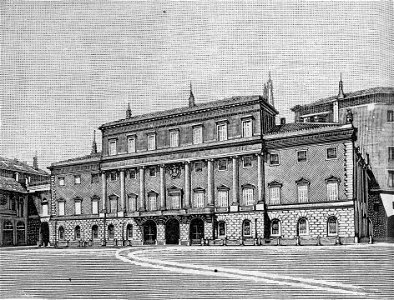 Parma – Ex palazzo Ducale della Prefettura (xilografia)