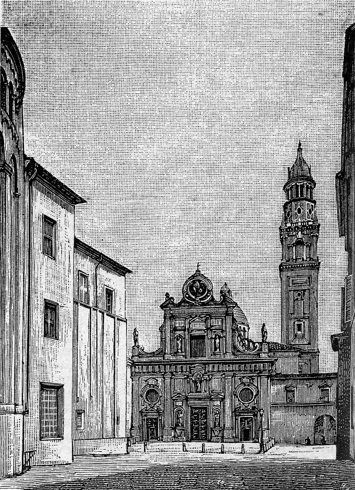 Parma – San Giovanni Evangelista (xilografia)