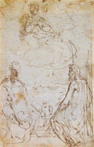 Parmigianino - The Virgin and Child with Saints c.1539, RCIN 990590