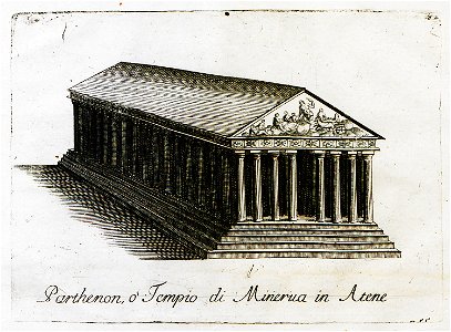 Parthenon, o Tempio di Minerva a Atene - Coronelli Vincenzo Maria - 1708