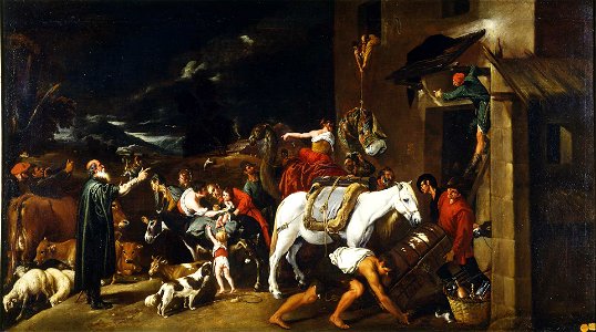 Partida de Jacob con su rebaño o salida de los hebreos de Egipto, de Pedro de Orrente (Real Academia de Bellas Artes de San Fernando)