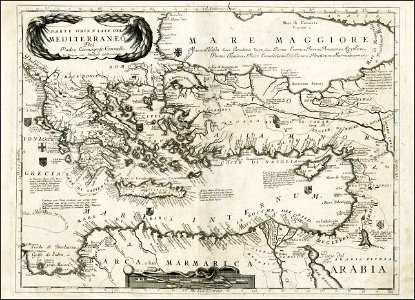 Partie Orientalie De Mediterraneo Del Padre Cosmografo Coronelli