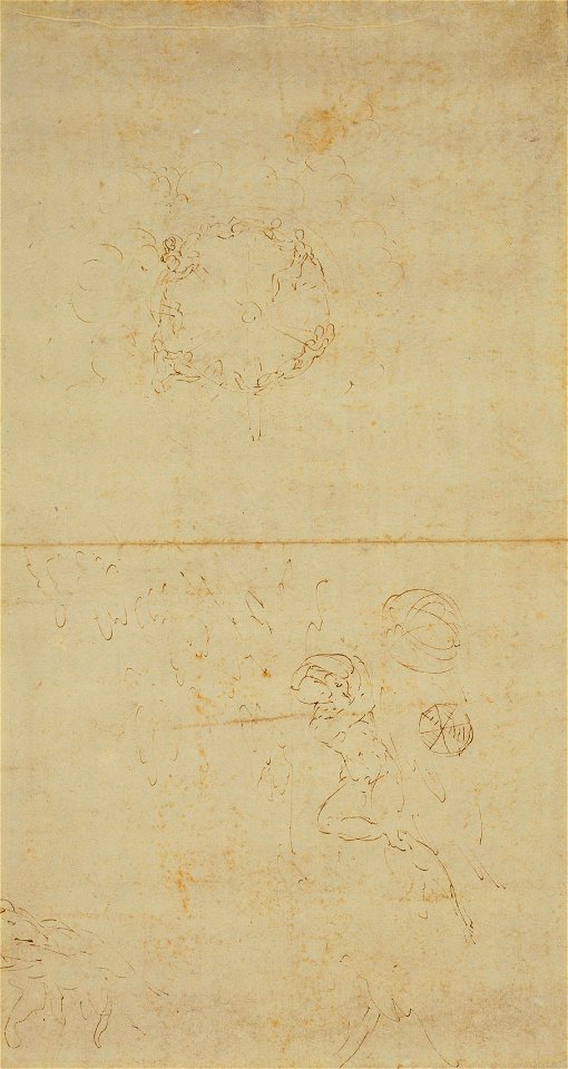 Parmigianino - The 'School of Athens', after Raphael c.1524-27, RCIN 990533, v