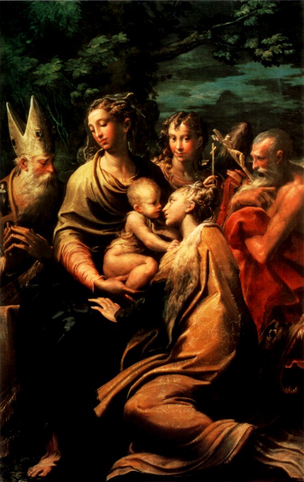 Parmigianino, madonna di santa margherita 01