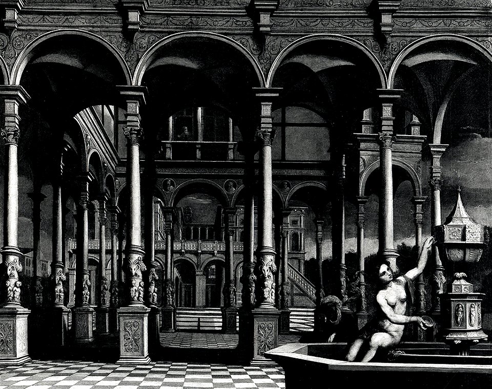 Paris Bordone - David and Bathsheba - Walters 372371
