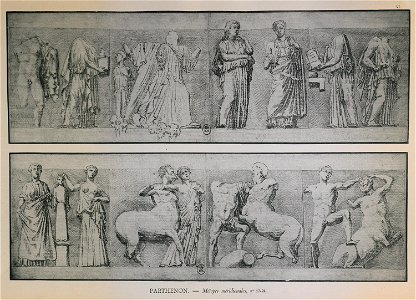 Parthénon, métopes méridionales - Omont Henri Auguste - 1898