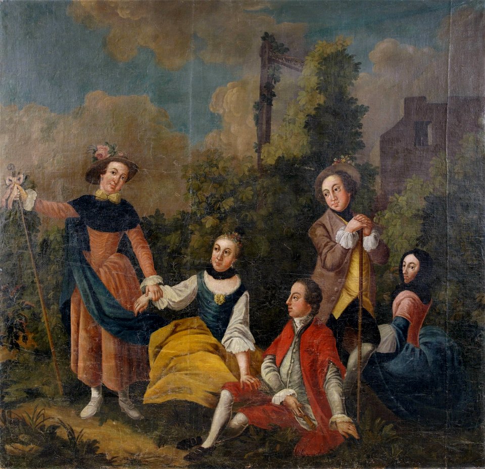 Park Gesellschaft im Park deutsch 17 Jh
