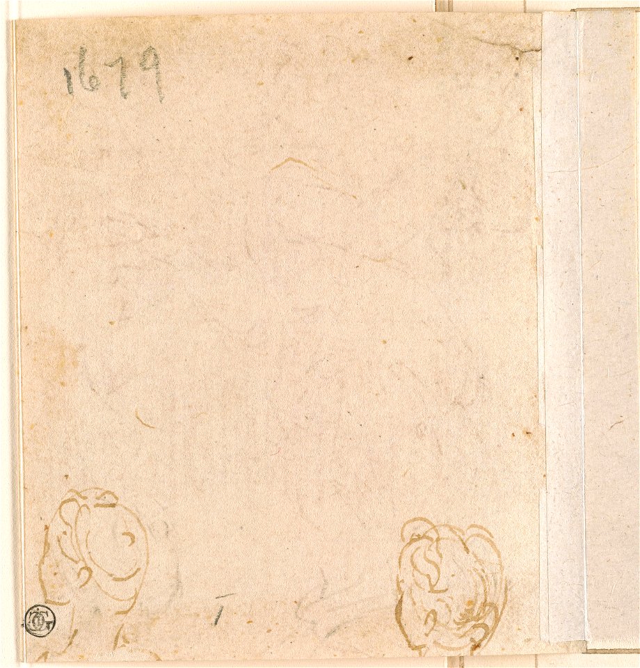 Parmigianino - Verso Two Sketches of the Head of a Woman Turned to the Left, Seen from the Back, I, 46a