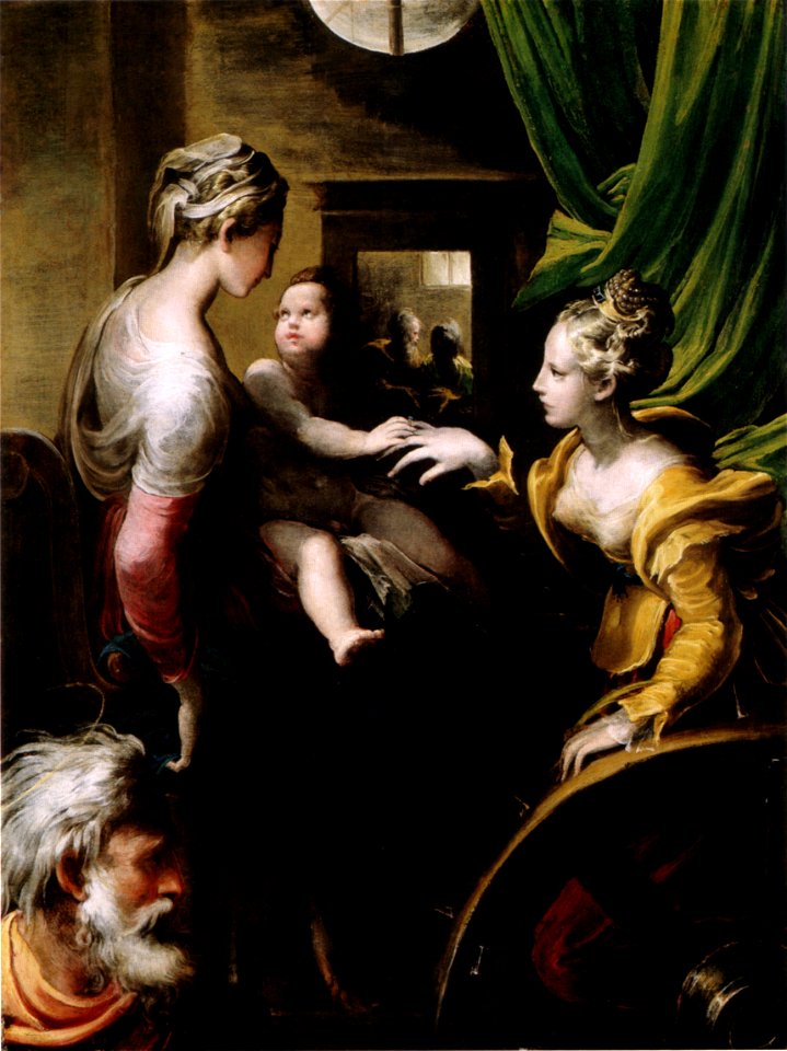 Parmigianino, matrimonio mistico di santa caterina, national gallery di londra