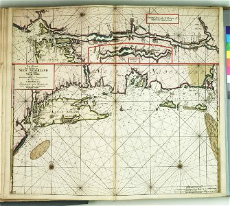 Pas kaart van de zee kusten van Virginia tusschen C Henry en t hooge land van Renselaars Hoek RMG F8148