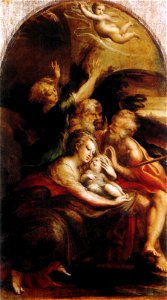 Parmigianino, natività con angeli