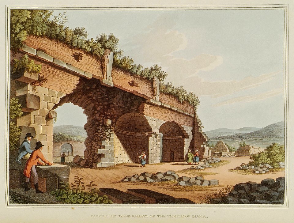 Part of the grand gallery of the Temple of Diana - Mayer Luigi - 1810