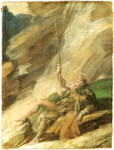 Parmigianino, san rocco, collezione privata parma