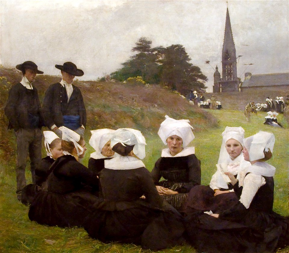 Pascal Dagnan-Bouveret (1852-1929) - Les Bretonnes au pardon - Lissabon Museu Calouste Gulbenkian 21-10-2010 13-52-01