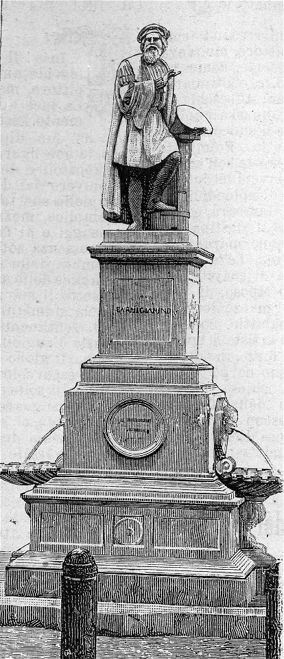Parma – Monumento a Francesco Mazzola (xilografia)