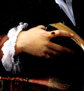 Parmigianino, uomo con libro 03
