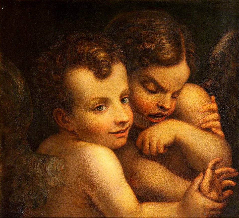 Parmigianino (1503-1540) (after) - The Heads of Two Amorini, One Smiling, the Other Crying - 609070 - National Trust