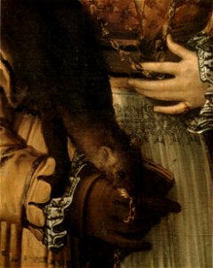 Parmigianino, antea, dettaglio