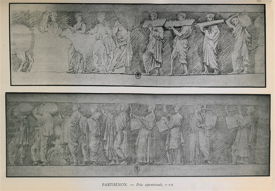Parthénon, frise septentrionale - Omont Henri Auguste - 1898