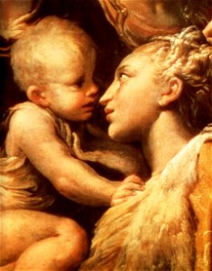 Parmigianino, madonna di santa margherita 03. Free illustration for personal and commercial use.