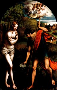 Parmigianino, battesimo di cristo 0