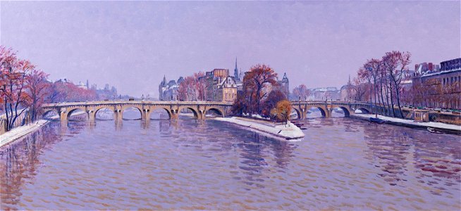 Paris sous la neige Gustave Cariot