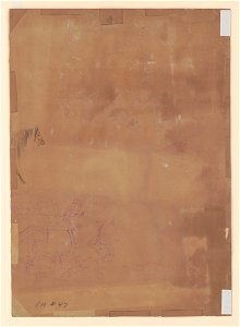 Partial sketch of a horse and a group of soldiers LCCN2017646968