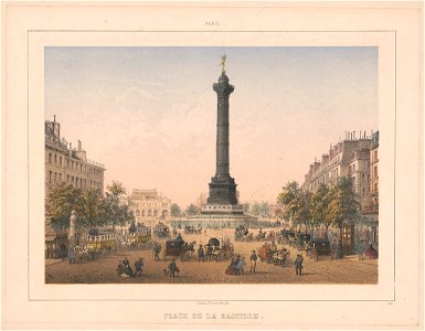 Paris. Place de la Bastille - Charles Rivière del. et lith. LCCN2016652463
