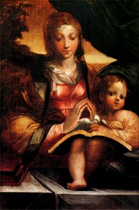 Parmigianino, madonna doria, versione degli Uffizi