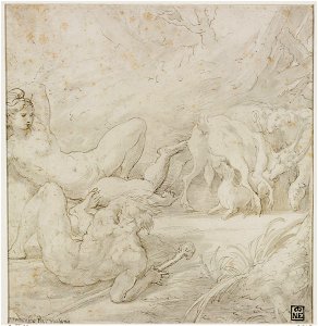 Parmigianino - recto Nudes in a Landscape, 2243, 17798