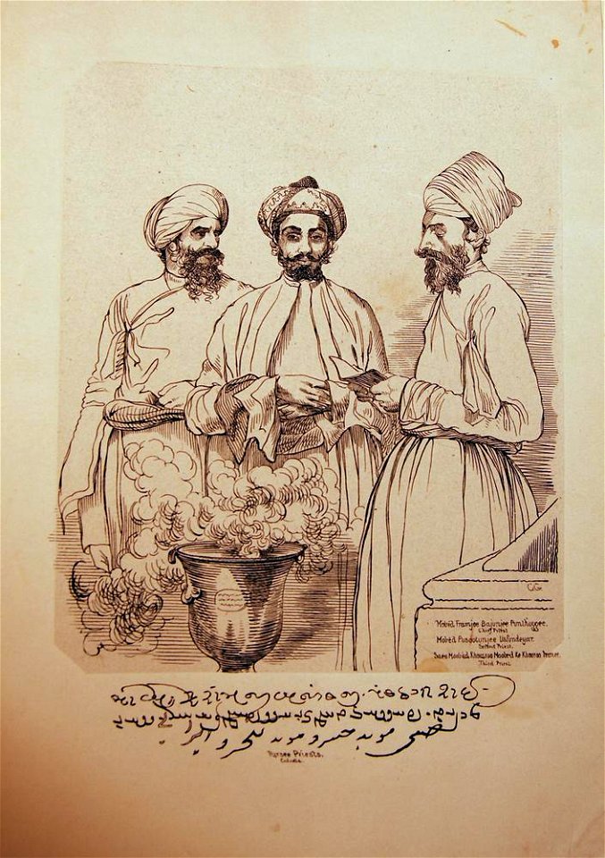 Parsee Priests. Calcutta (BM As2006,Prt.265)