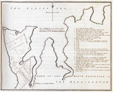 Part of the Minor Peninsula of the Heracleotae - Clarke Edward Daniel - 1810. Free illustration for personal and commercial use.