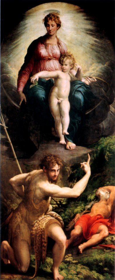 Parmigianino, visione di san girolamo 01