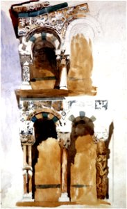 Part of the Façade San Michele Lucca Ruskin
