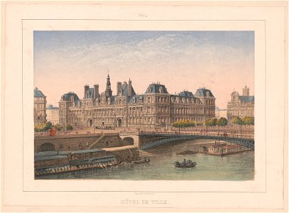 Paris. Hôtel de Ville - Charles Rivière del. et lith. LCCN2016652455