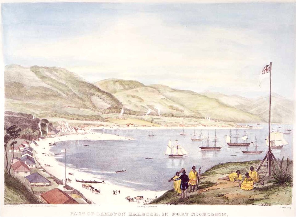 Part of Lambton Harbour, in Port Nicholson, New Zealand C-026-001-b