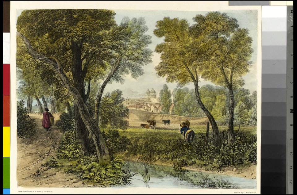 Part of Greenwich Hospital from the Ravensbourne RMG PY3274