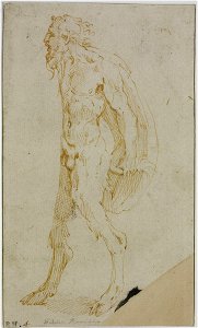 Parmigianino - after - Study for a Satyr, 1954